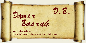 Damir Basrak vizit kartica